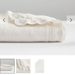 Pottery Barn Kids Christening Blanket And Hat - Cashmere Blend